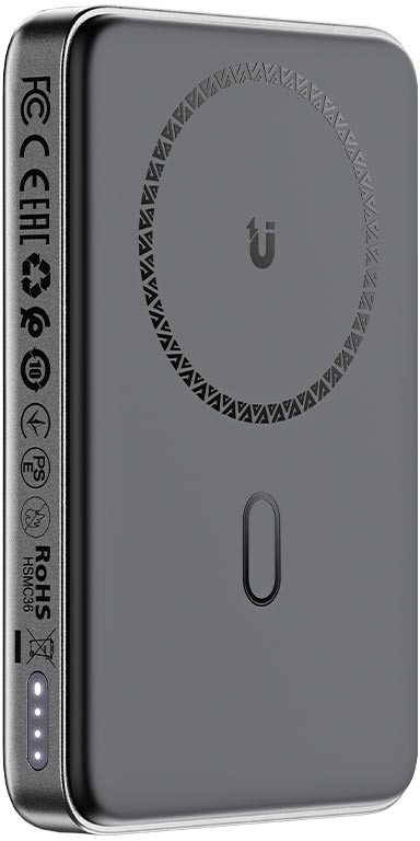 Портативный аккумулятор (Powerbank) Acefast M6-10000, 10 А·ч, 1xUSB, Type-C, QC, PD, QI, черный (AF-M6-BK)
