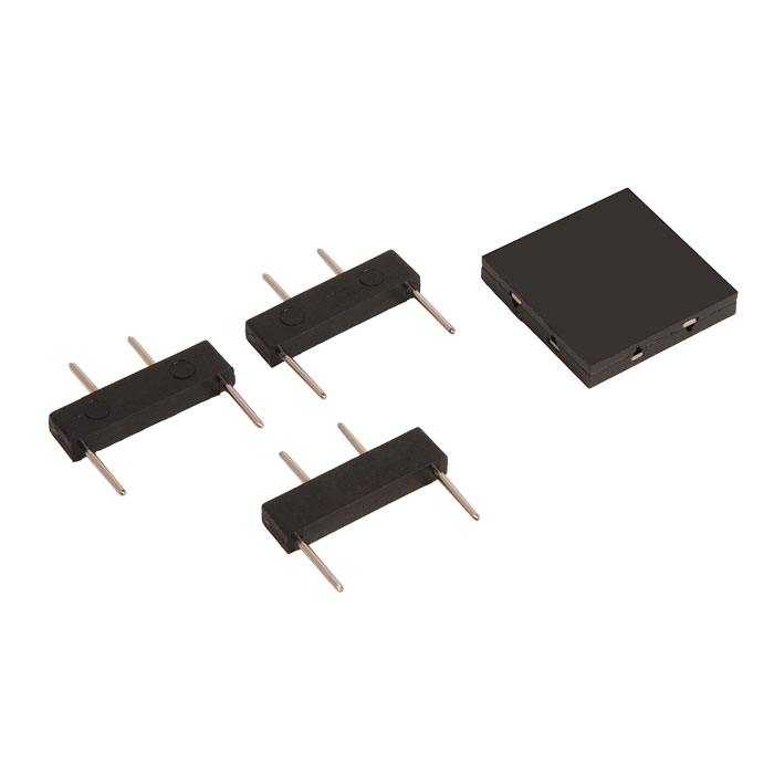Коннектор ZeepDeep Flat Light CM-3 для шинопроводов, Т-образный, черный (946979)