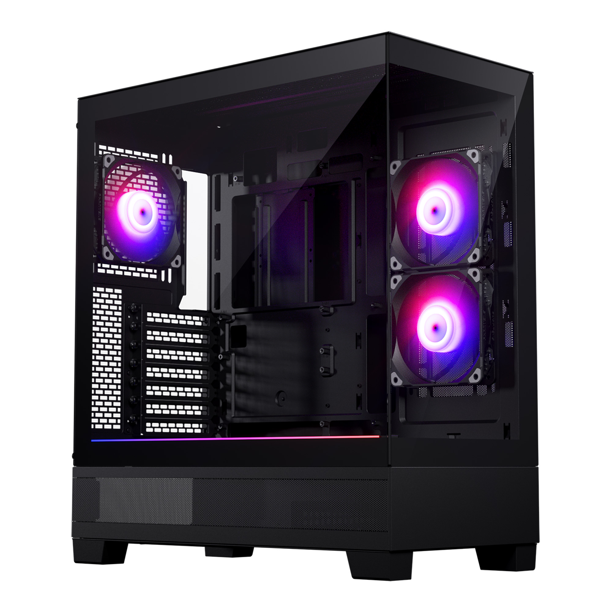 Корпус Phanteks 523 XT View, ATX, Midi-Tower, USB 3.0, USB Type-C, RGB подсветка, черный, без БП (PH_XT523V1_DBK01_RU)