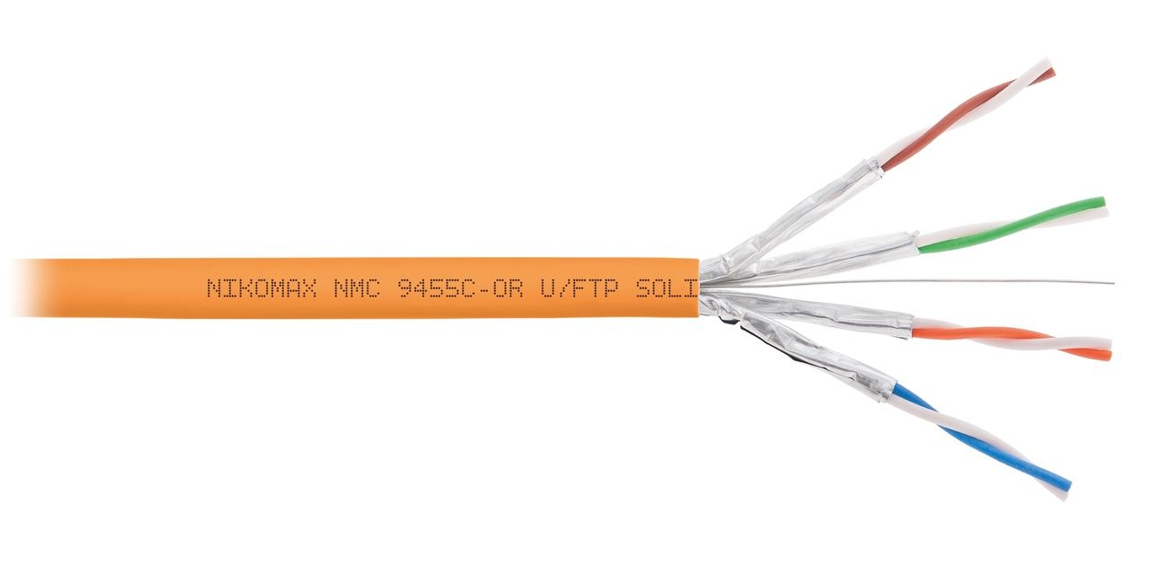 Витая пара NIKOMAX STP кат.6a 4 пары CU 500м. (NMC 9455C-OR)
