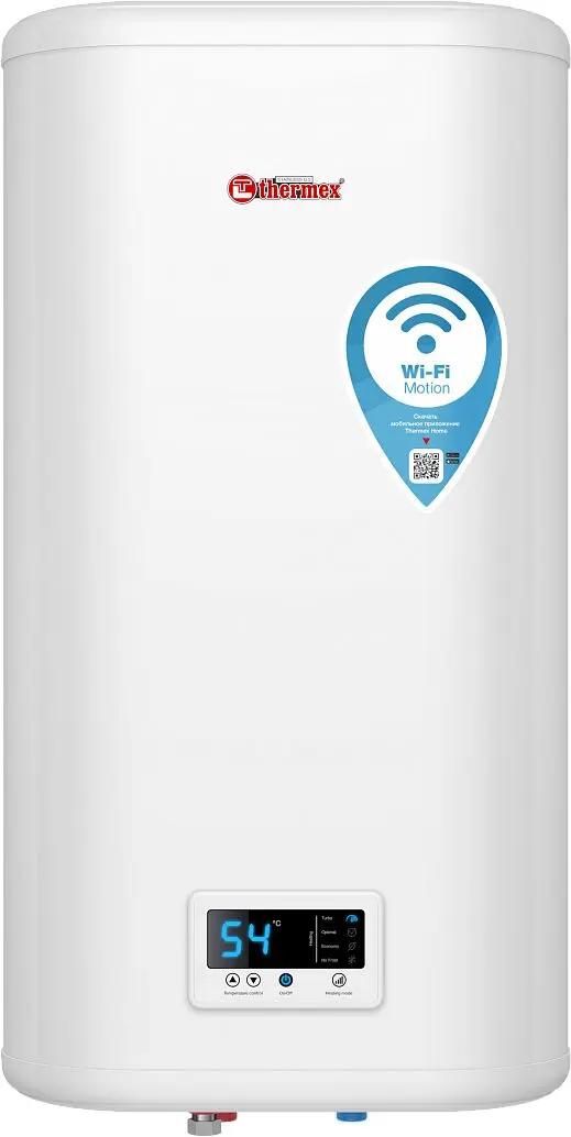

Водонагреватель Thermex IF 50 V (pro) Flat Plus Wi-Fi, электрический, 50 л, 2 кВт (ЭДЭБ00288), Белый, IF 50 V (pro)
