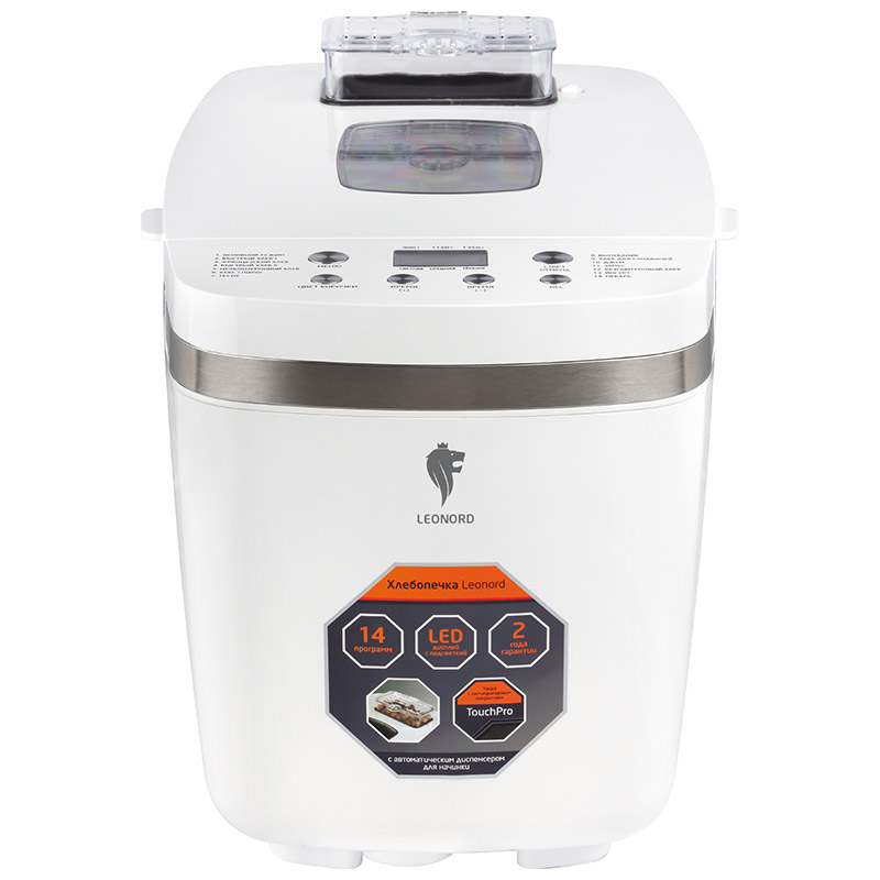 

Хлебопечь Leonord LE-1738 850 Вт, белый (106906), LE-1738