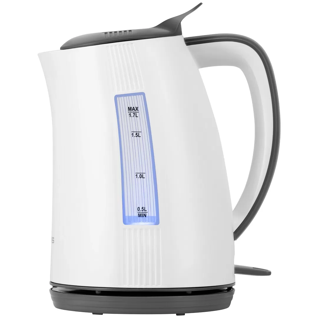 

Чайник электрический POLARIS Water Way Pro PWK 1708C 1.7л. 2.2 кВт, пластик, белый/серый (PWK 1708C), PWK 1708C