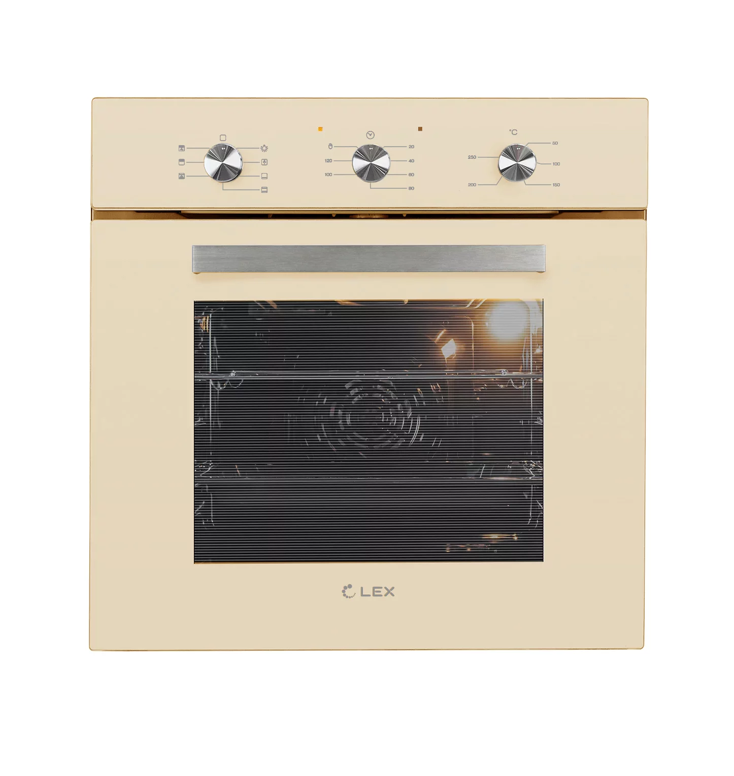 Духовой шкаф электрический LEX EDM 073 IV, бежевый/нержавеющая сталь (CHAO000382), цвет бежевый/нержавеющая сталь - фото 1