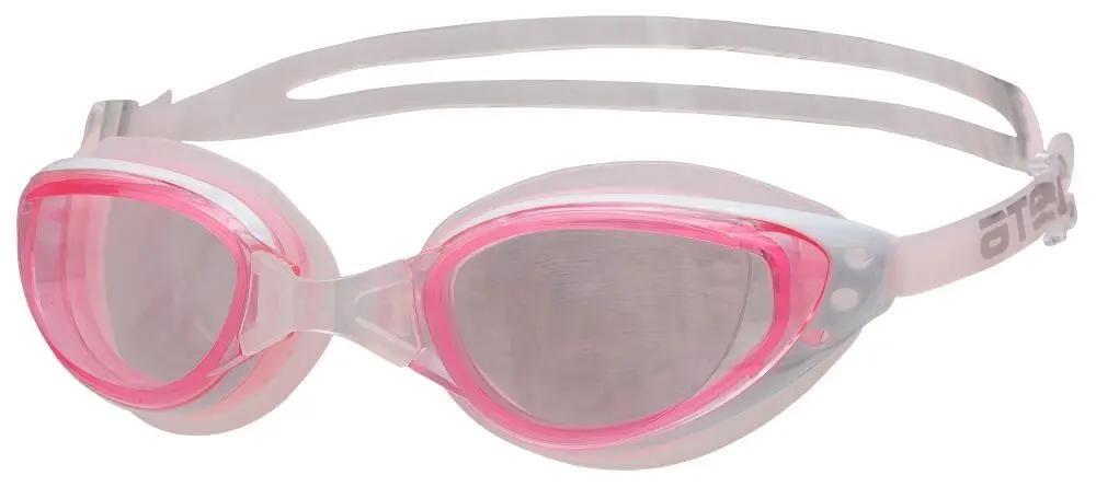Очки для плавания ATEMI B203, унисекс, взрослый, поликарбонат/силикон, розовый/белый (B203)