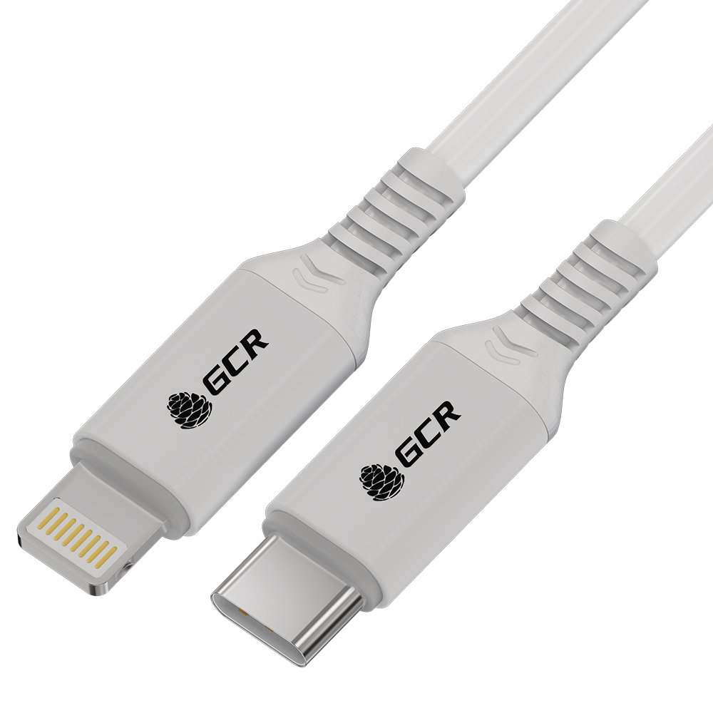 

Кабель USB Type-C-Lightning 8-pin, MFi, быстрая зарядка, 2.4А, 18 Вт, 1 м, белый, Greenconnect Premium (GCR-53533)