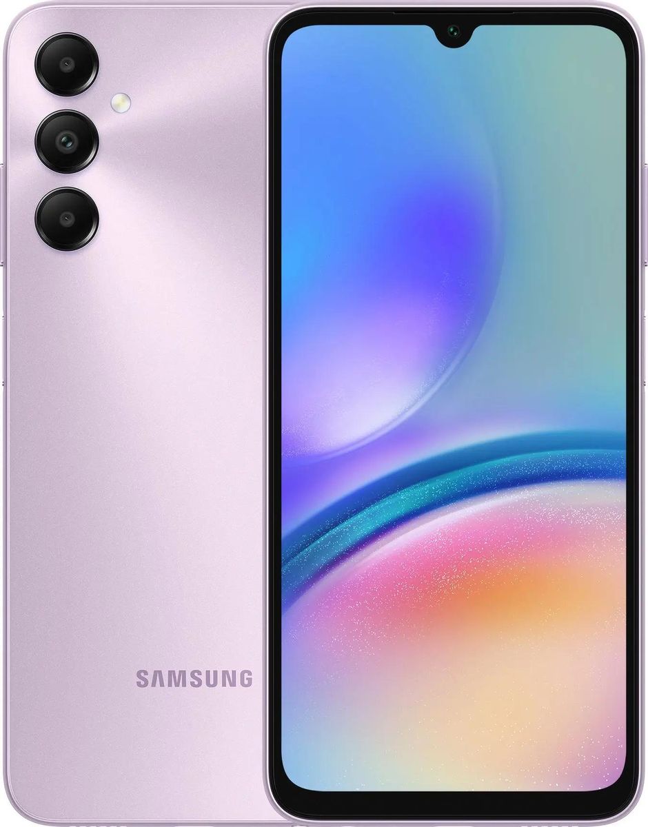 

Смартфон Samsung Galaxy A05s, 6.7" 2400x1080 PLS, Qualcomm Snapdragon 680, 4Gb RAM, 64Gb, 3G/4G, Wi-Fi, BT, 3xCam, 2-Sim, 5000 мА⋅ч, USB Type-C, Android 13, фиолетовый (SM-A057FLVDMEA), Galaxy A05s
