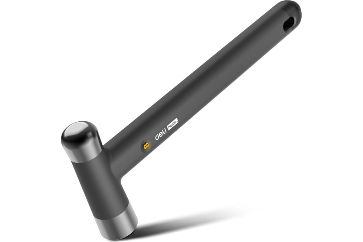 

Молоток, рукоять термопластичная резина, боек сталь 250 г, Deli Home Series Black HT7008 (104617), HT7008