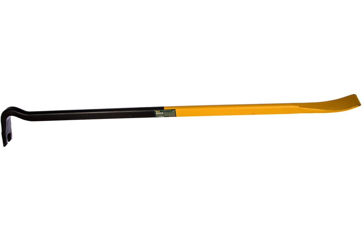 Гвоздодер FIT Профи, квадрат, 900 мм, усиленный, черный/желтый (46929), цвет черный/желтый