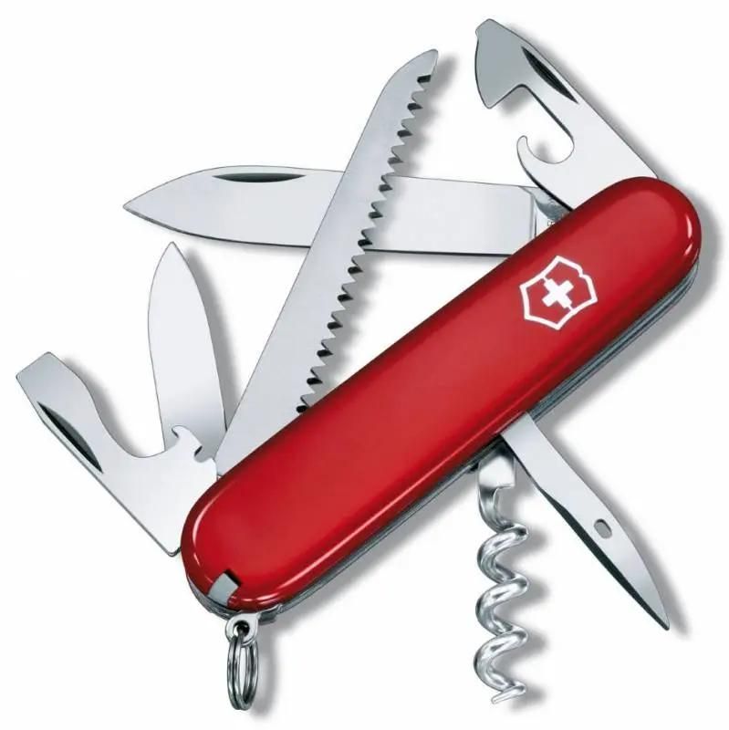 Нож перочинный 13 в 1, красный, VICTORINOX Camper (1.3613)