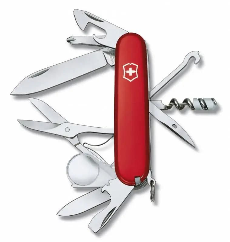 Нож перочинный 16 в 1, красный, VICTORINOX Explorer (1.6703)