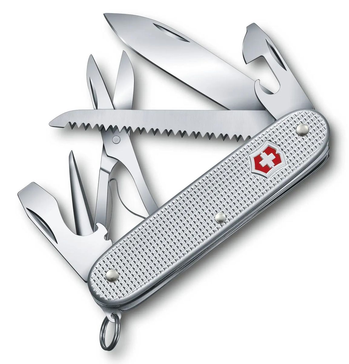 Нож перочинный 10 в 1, серебристый, VICTORINOX Farmer X Alox (0.8271.26)