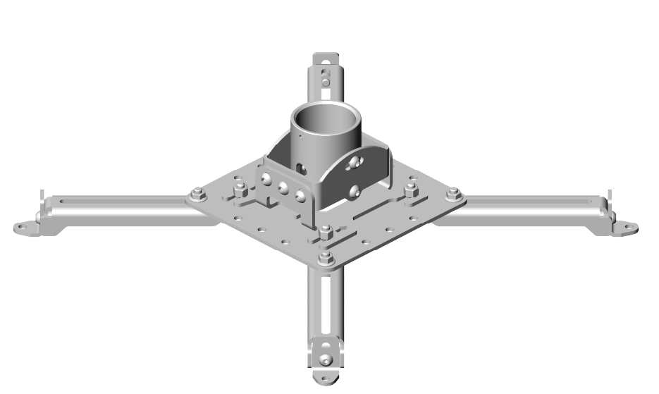 Кронштейн потолочный Wize Pro PR2-UNV-W, белый (PR2-UNV-W)