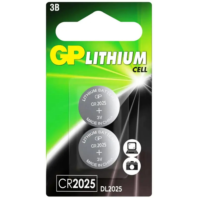 

Батарейка GP CR2025, 3V, 2 шт. (GP CR2025-2CRU2)