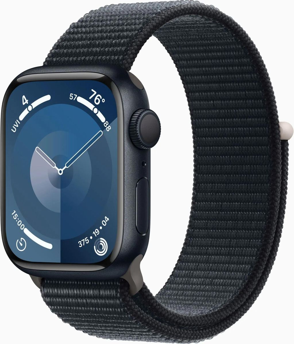 

Смарт-часы Apple Watch Series 9 A2978 41мм OLED, темная ночь (MR9L3LL/A / MUUN3AM/A), Watch Series 9 A2978 41мм