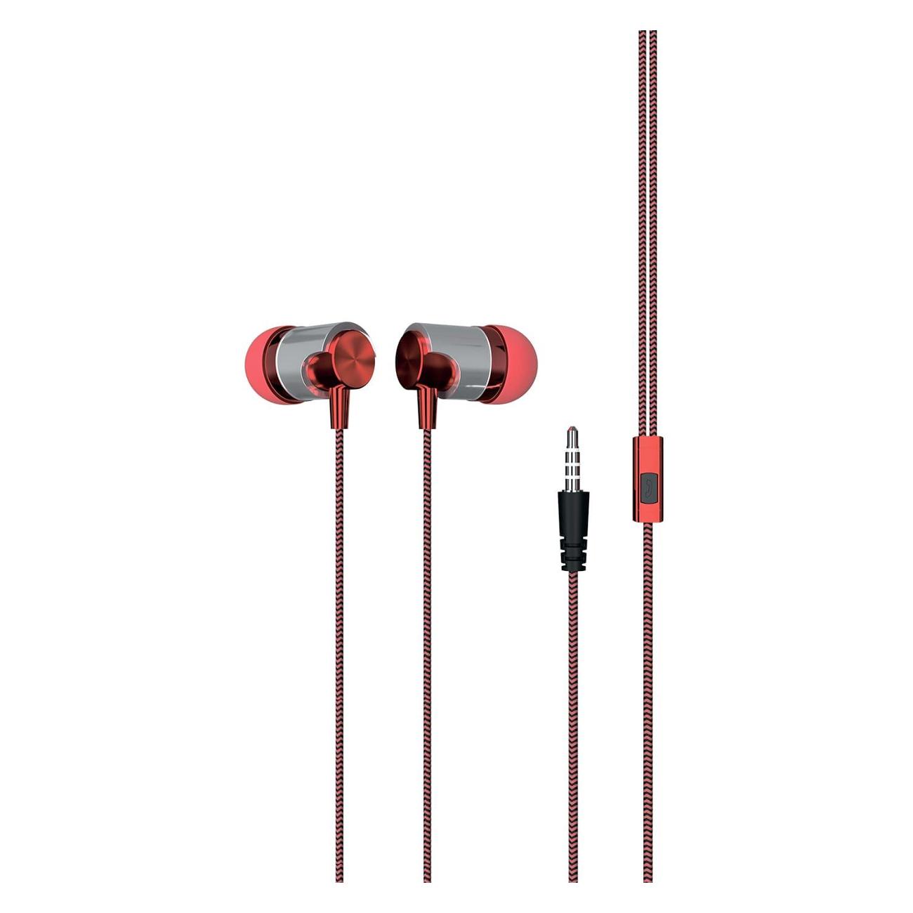 

Проводные наушники Red Line E04, Jack 3.5mm, красный (УТ000033863), E04