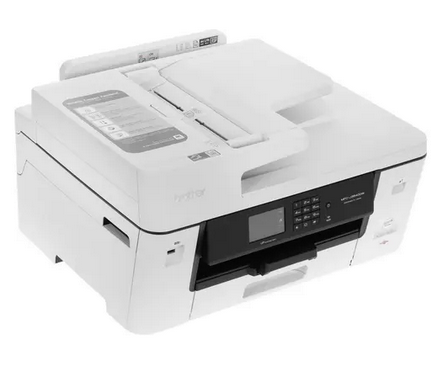 МФУ струйный Brother MFC-J3540DW, A3, цветной, 28 стр/мин (A4 ч/б), 28 стр/мин (A4 цв.), 4800x1200dpi, дуплекс, ДАПД-50 листов, факс, сетевой, Wi-Fi, USB, белый (MFC-J3540DW)