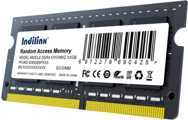 Память DDR4 SODIMM 8Gb, 3200MHz Indillinx (IND-ID4N32SP08X)
