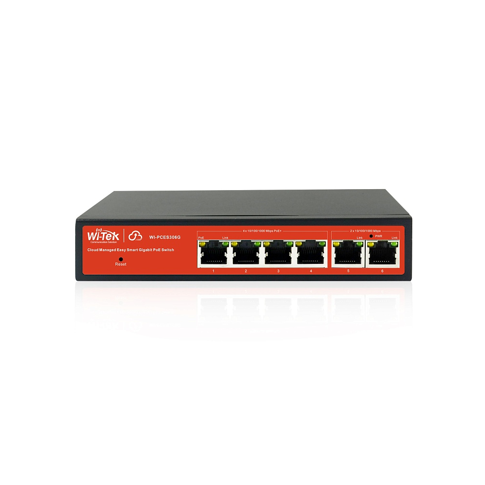 

Коммутатор Wi-Tek WI-PCES306G, управляемый, кол-во портов: 4x1 Гбит/с, кол-во SFP/uplink: RJ-45 2x1 Гбит/с, PoE: 4x30 Вт (макс. 60 Вт) (WI-PCES306G), WI-PCES306G