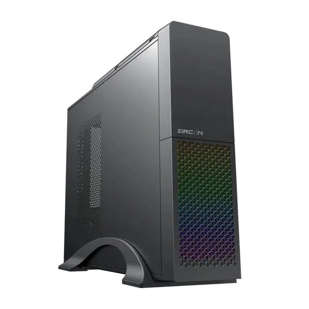 

Корпус Zircon Desk MINI, mATX, Slim-Desktop, USB 3.0, USB Type-C, RGB подсветка, черный, 300 Вт (Desk MINI), Desk MINI