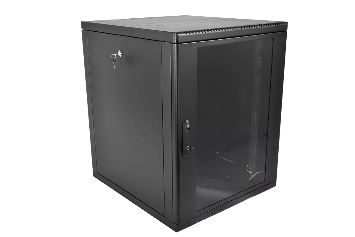 Шкаф телекоммуникационный настенный 15U 600x650 мм, стекло/металл, черный, разборный, ЦМО ШРН-М-15.650-9005 (ШРН-М-15.650-9005)