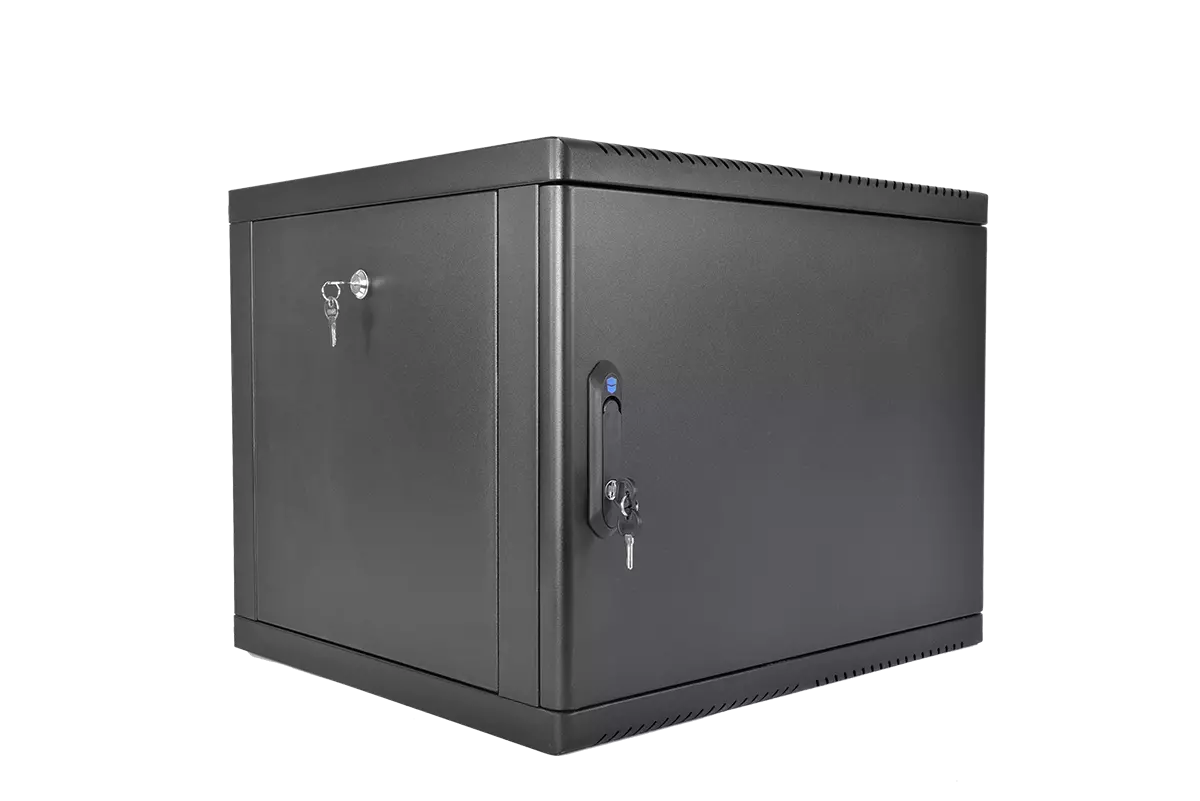 Шкаф телекоммуникационный настенный 9U 600x520 мм, металл, черный, разборный, ЦМО ШРН-М-9.500.1-9005 (ШРН-М-9.500.1-9005)