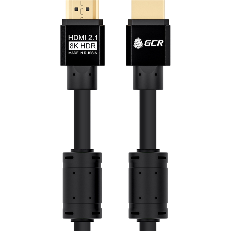 

Кабель HDMI(19M)-HDMI(19M) v2.1 4K/8K, ферритовый фильтр, 1 м, черный Greenconnect (GCR-53659)