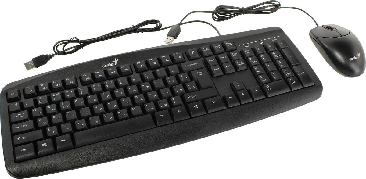 Клавиатура + мышь Genius Smart KM-200, USB, черный (31330003402/31330003416)