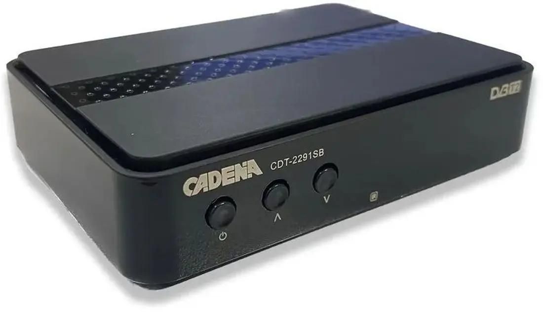 Приставка для цифрового ТВ Cadena CDT-2291SB, DVB-T2, HDMI, RCA, RF (046/91/00055106)