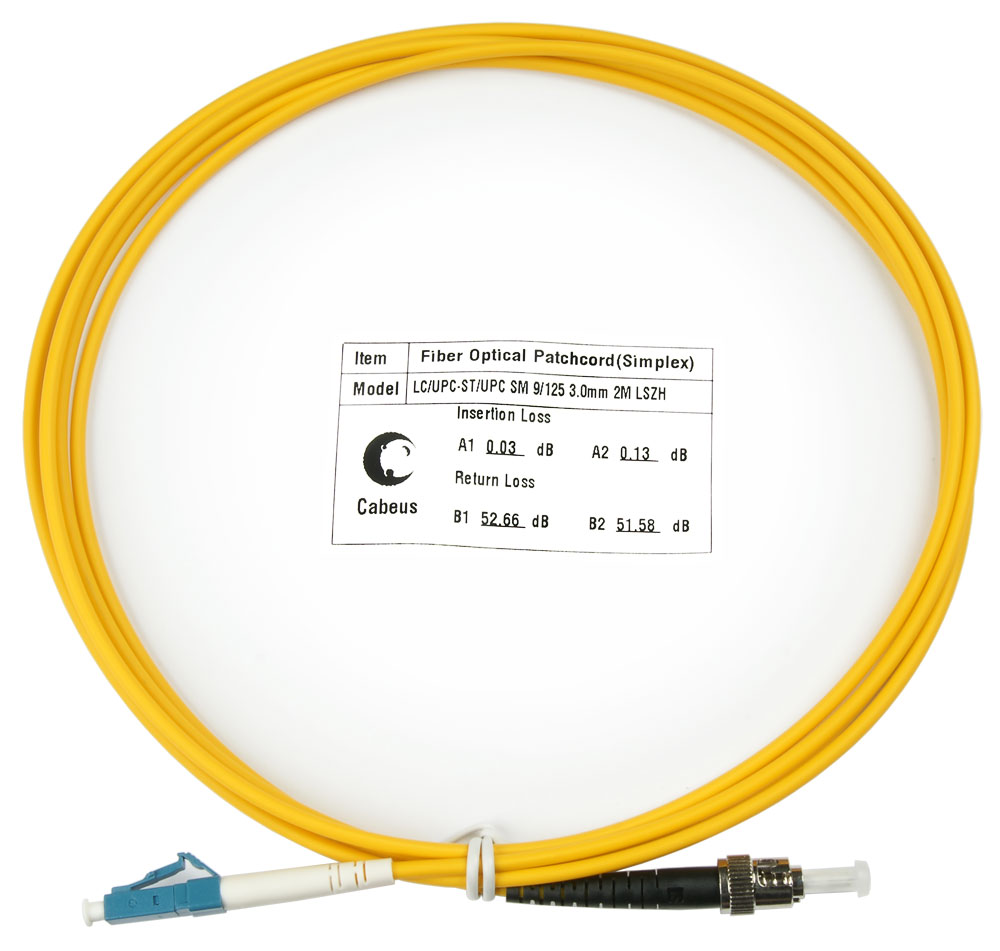 

Патч-корд оптический Cabeus FOP(s)-9-LC-ST-2m, LC/UPC-ST/UPC, одномодовый, 9/125, OS2, одинарный, 2 м, LSZH, желтый (FOP(s)-9-LC-ST-2m), FOP(s)-9-LC-ST-2m