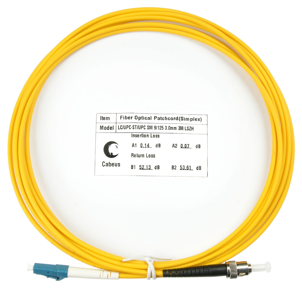 

Патч-корд оптический Cabeus FOP(s)-9-LC-ST-3m, LC/UPC-ST/UPC, одномодовый, 9/125, OS2, одинарный, 3 м, LSZH, желтый (FOP(s)-9-LC-ST-3m), FOP(s)-9-LC-ST-3m