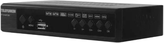 

Приставка для цифрового ТВ TELEFUNKEN TF-DVBT261, DVB-T2/DVB-T, HDMI, RCA, RF (TF-DVBT261(ЧЕРНЫЙ)), TF-DVBT261
