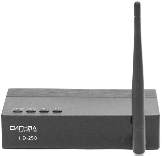 

Приставка для цифрового ТВ Сигнал Эфир HD-250, DVB-T2/DVB-T/DVB-C, HDMI, RCA, RF (17250), Эфир HD-250