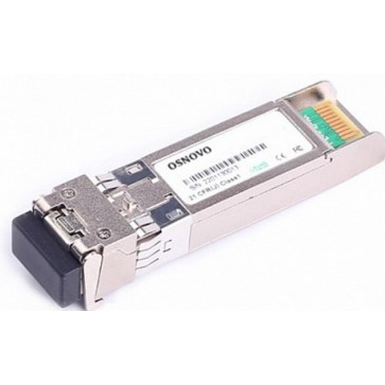 Модуль SFP Osnovo SFP-S1LC15-10G-1330-1270, 20 км, LC, Tx:1330 нм, Rx:1270 нм, 10 Гбит/с, SM, одинарный, DDM (SFP-S1LC15-10G-1330-1270)