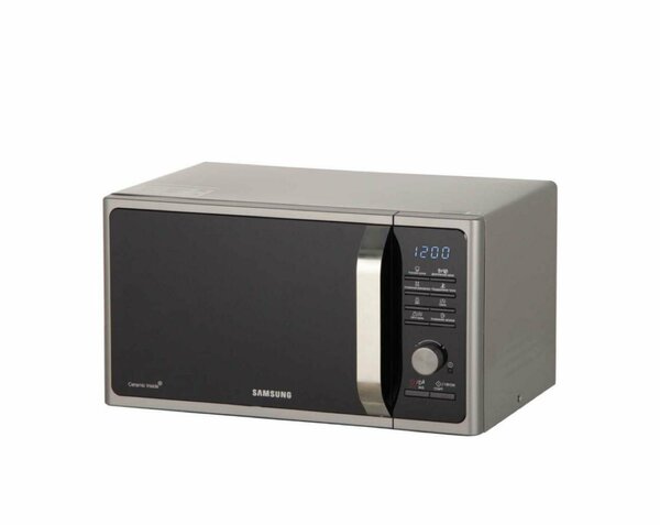 

Микроволновая печь Samsung MG23F302TQS/BW 23 л, 800 Вт, гриль, серебристый/черный (MG23F302TQS/BW), MG23F302TQS/BW