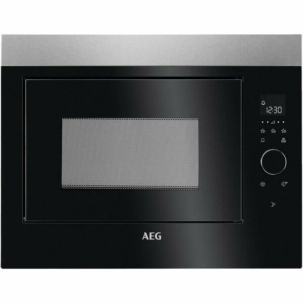 

Микроволновая печь встраиваемая AEG MBE2658SEM 26 л, 900 Вт, серебристый/черный (MBE2658SEM), MBE2658SEM
