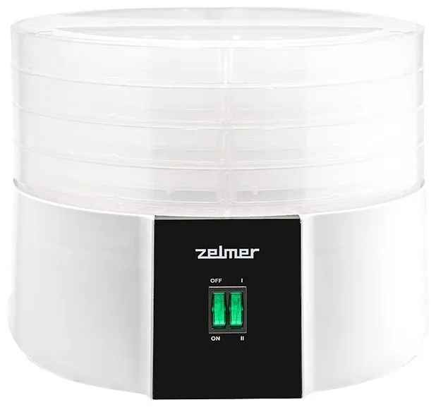 

Сушилка для овощей и фруктов Zelmer ZFD1010, 540 Вт, 35 - 60 °C, белый (72505424P), ZFD1010