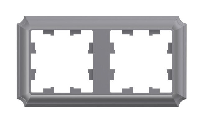 

Рамка Systeme Electric AtlasDesign Antique, горизонтальная и вертикальная, 2-поста, сталь (ATN100902)