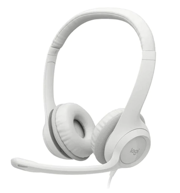 Проводная гарнитура Logitech H390, белый (981-001286)