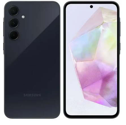 

Смартфон Samsung Galaxy A35 5G, 6.6" 2340x1080 AMOLED, Samsung Exynos 1380, 8Gb RAM, 256Gb, 3G/4G/5G, NFC, Wi-Fi, BT, 3xCam, 2-Sim, 5000 мА⋅ч, USB Type-C, Android 14, темно-синий (SM-A356EZKGSKZ), Galaxy A35 5G