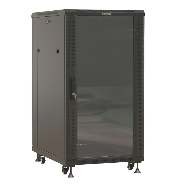 

Шкаф телекоммуникационный напольный 32U 600x800 мм, стекло/металл, черный, разборный, Hyperline TTBR-3268-AS-RAL9004 (TTBR-3268-AS-RAL9004), TTBR-3268-AS-RAL9004
