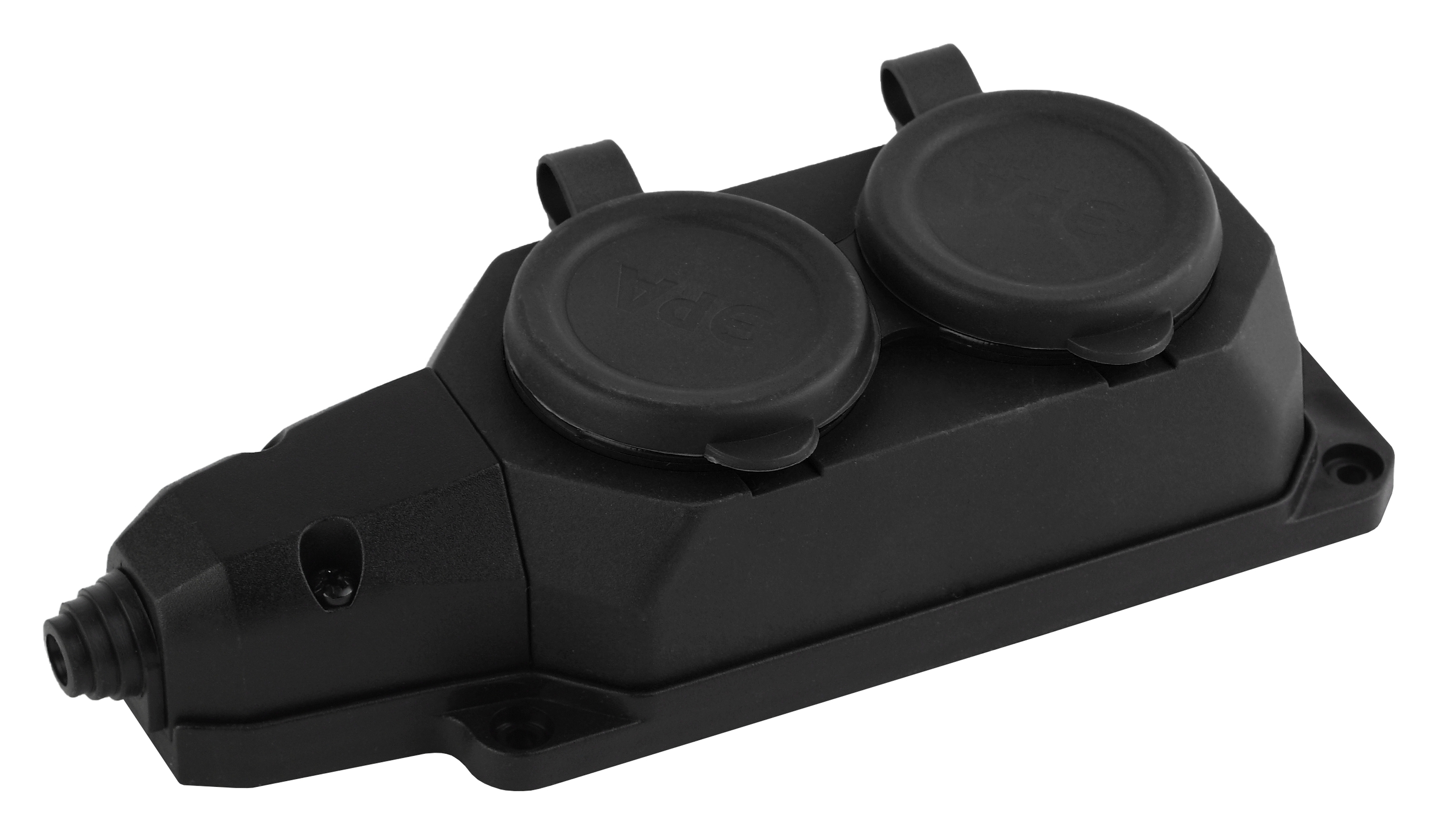 Колодка удлинителя ЭРА K-2e-B-IP44 2-розетки
