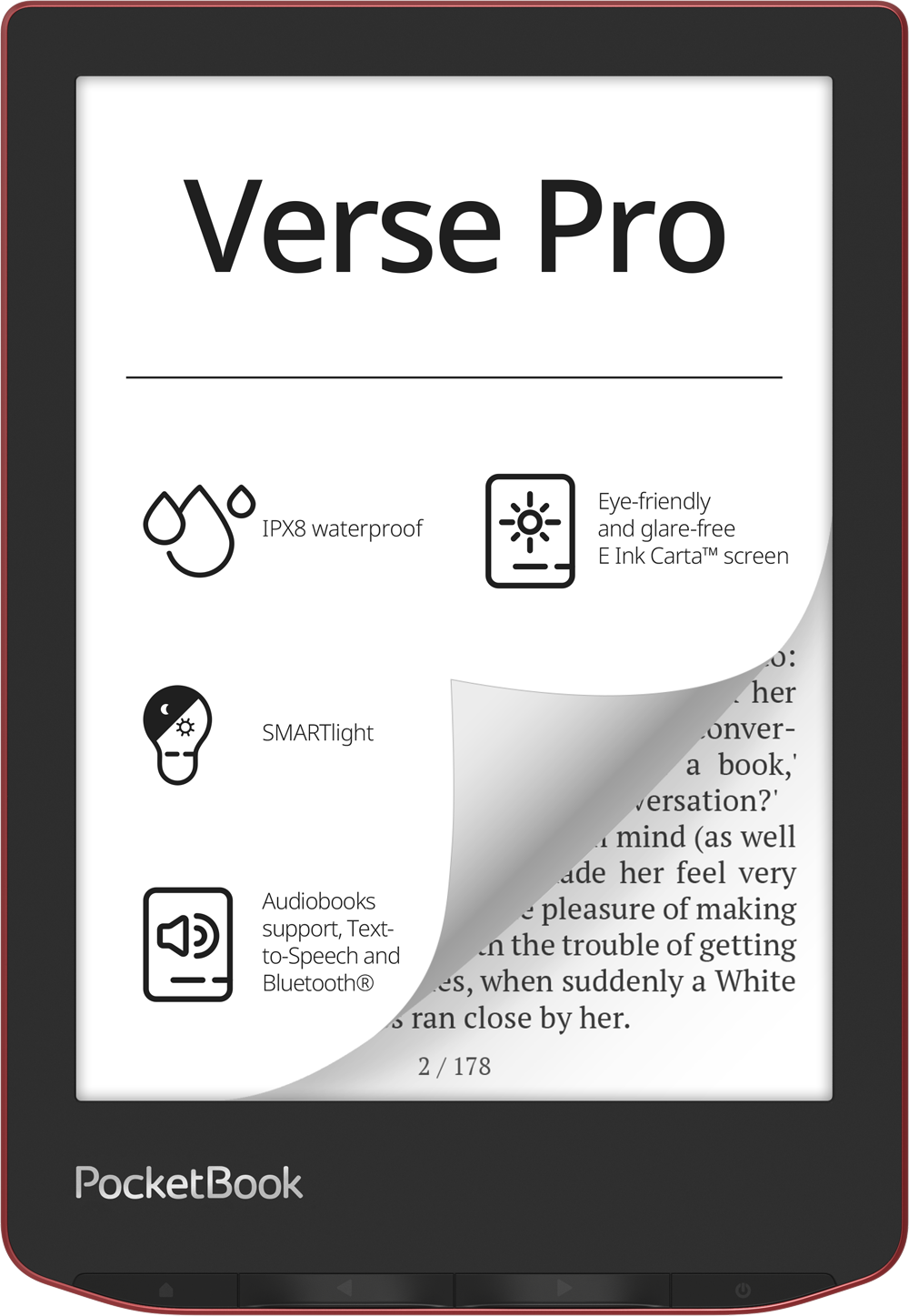 Электронная книга PocketBook 634 Verse Pro Passion Red, 6