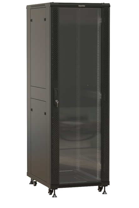 

Шкаф телекоммуникационный напольный 42U 800x1000 мм, стекло/металл, черный, разборный, Hyperline TTBR-4281-AS-RAL9004 (TTBR-4281-AS-RAL9004), TTBR-4281-AS-RAL9004
