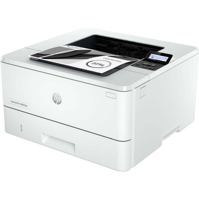 Принтер лазерный HP LaserJet Pro 4003dw , A4, ч/б, 40 стр/мин (A4 ч/б), 1200x1200 dpi, дуплекс, сетевой, Wi-Fi, USB, белый (2Z610A)