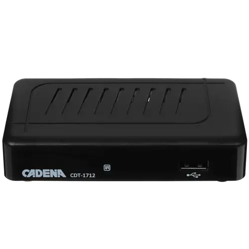 Приставка для цифрового ТВ Cadena CDT-1712, DVB-T2, HDMI, RCA (046/91/00051350)