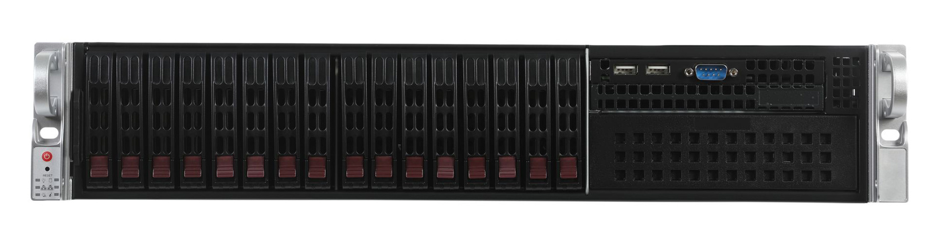 

Сервер iRU Rock S2216P, 2xIntel Xeon Gold 6126, 8x32Gb RAM, 2x480Gb SATA SSD, 16x2.5" HS, noDVD, 2xGLAN, IPMI, 2x1200 Вт, 2U, S2216P