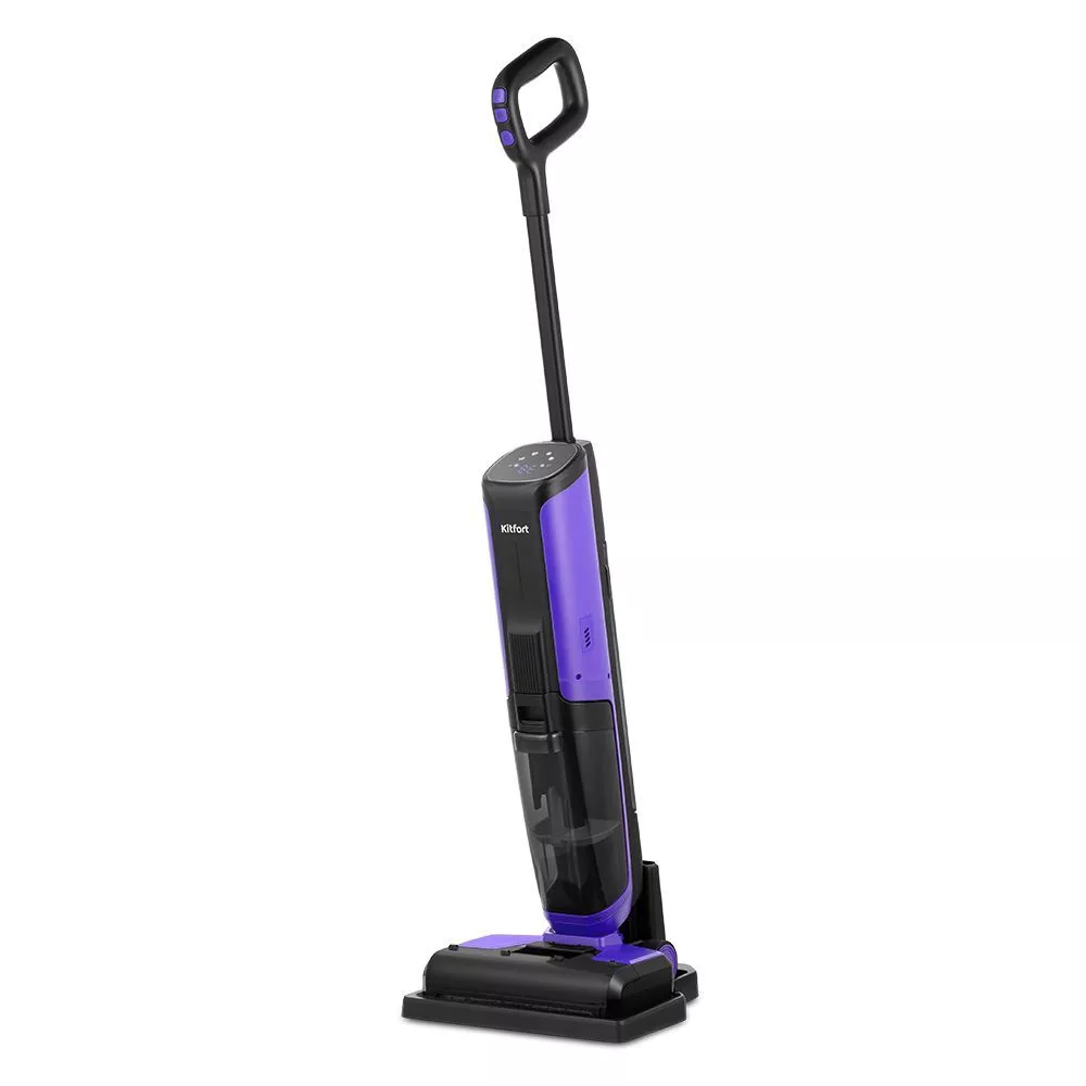 Вертикальный пылесос Kitfort КТ-5173, питание от аккумулятора, фиолетовый/черный (КТ-5173), цвет фиолетовый/черный