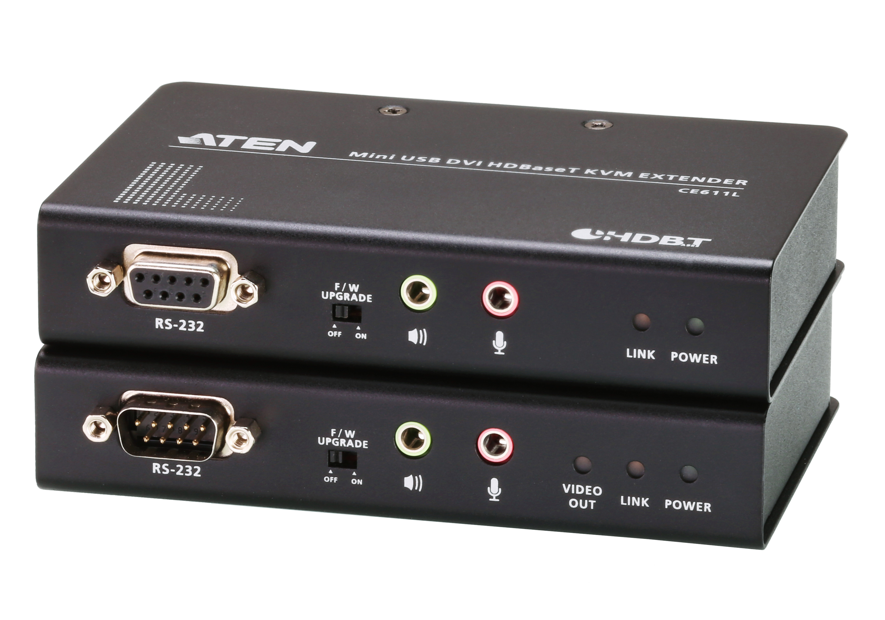 Удлинитель KVM (КВМ) ATEN CE611, DVI-D до 1920x1200, HDBaseT (CE611-AT-G)