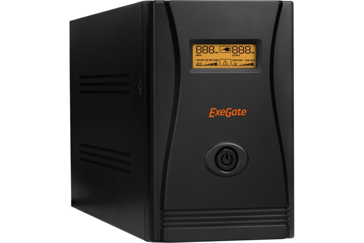 ИБП ExeGate LLB-1500.LCD.AVR.C13.RJ, 1500 В·А, 950 Вт, черный